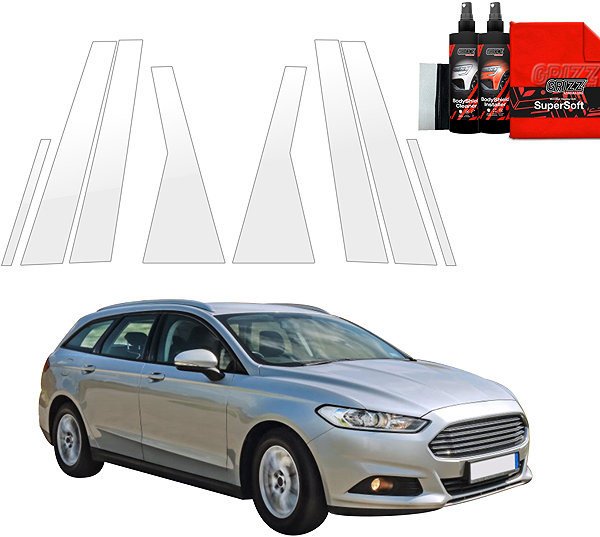 Side pillar cover GRIZZ Door pillar protector for Ford Mondeo V, 2014-2019, Combi .