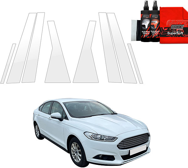 Side pillar cover GRIZZ Door pillar protector for Ford Mondeo V, 2014-2019, Sedan .