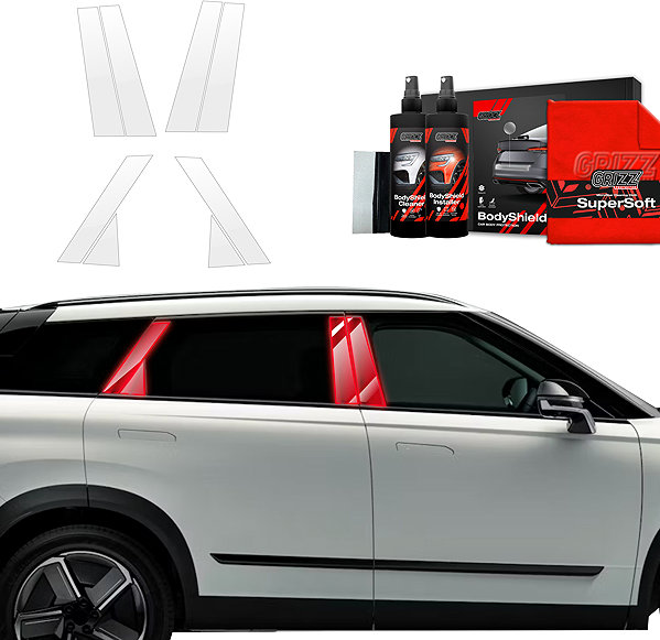 Side pillar cover GRIZZ Door pillar protection film for Jaecoo J7, 2023- , .