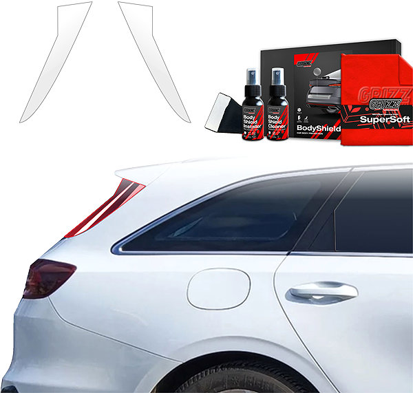 Side pillar cover GRIZZ Door pillar protection film for Kia Ceed III, 2021-2025, Combi .