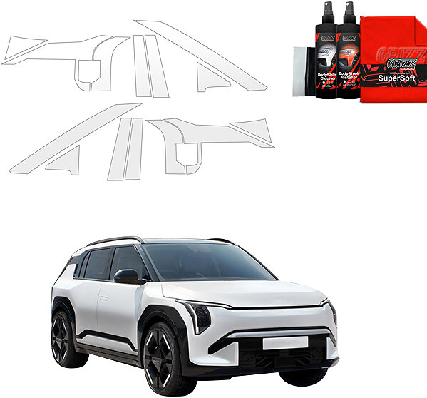 Side pillar cover GRIZZ Door pillar protection film for Kia EV3, 2024- , GT .