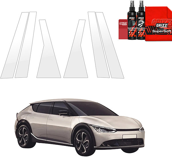 Side pillar cover GRIZZ Door pillar protection film for Kia EV6, 2025- , .