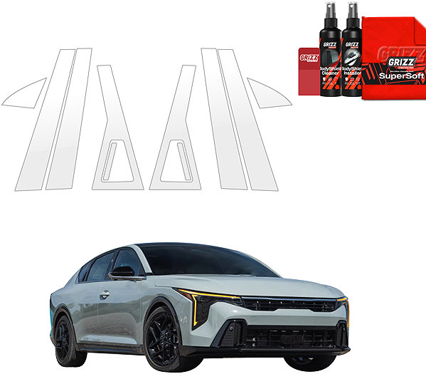 Side pillar cover GRIZZ Door pillar protection film for Kia K4, 2025- , .