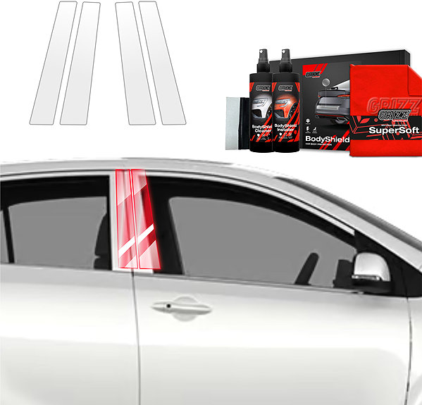 Side pillar cover GRIZZ Door pillar protection film for Kia Picanto III, 2023- , .