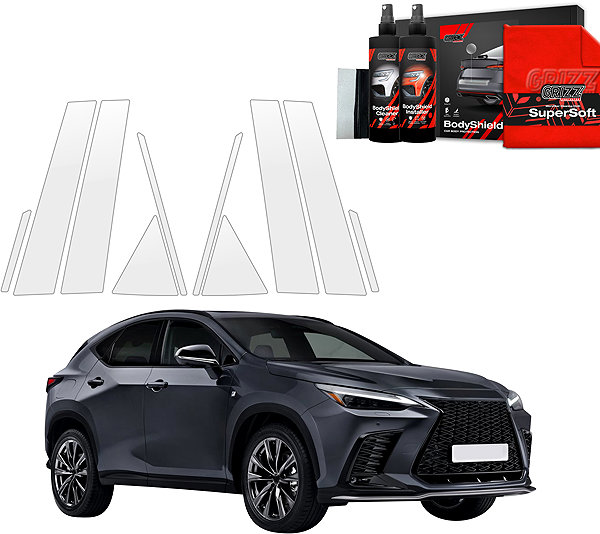 Side pillar cover GRIZZ Door pillar protection film for Lexus NX II, 2021- , .