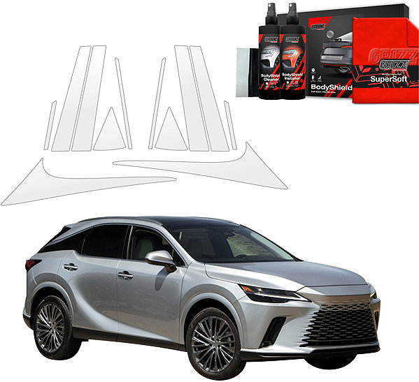 Side pillar cover GRIZZ Door pillar protection film for Lexus RX, 2023- , .