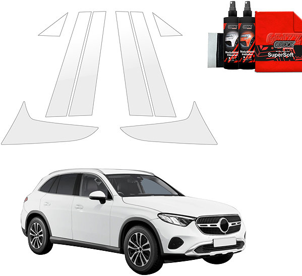 Side pillar cover GRIZZ Door pillar protection film for Mercedes GLC II, X254, 2025- , .