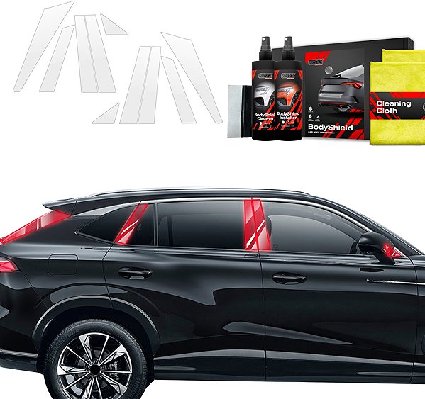 Side pillar cover GRIZZ Door pillar protection film for MG HS, 2024- , .