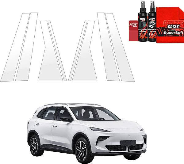 Side pillar cover GRIZZ Door pillar protection film for MG S5 EV, 2025- , .