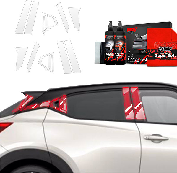 Side pillar cover GRIZZ Door pillar protector for Nissan Juke II, 2024- , .