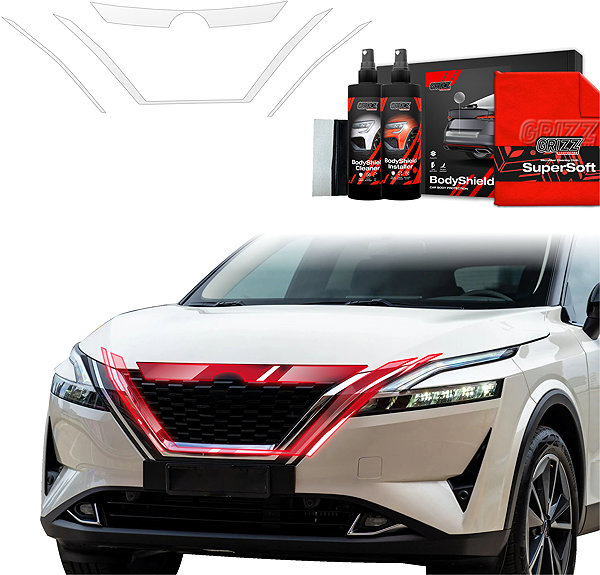 Side pillar cover GRIZZ Door pillar protection film for Nissan Qashqai III, 2021-2024 .
