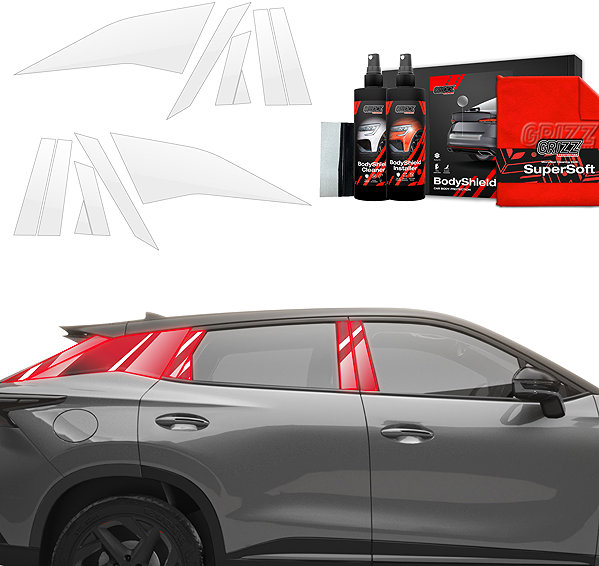 Side pillar cover GRIZZ Door pillar protection film for Omoda 5, 2024- , Facelift .