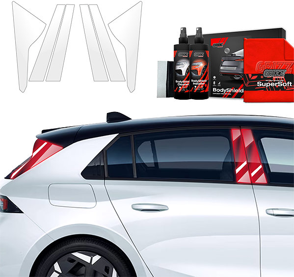 Side pillar cover GRIZZ Protective film for door pillars for Opel Astra L, 2022- , .