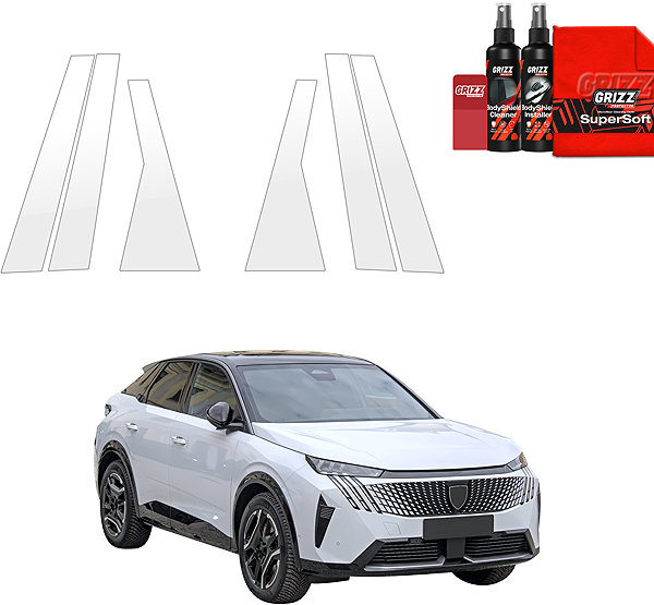 Side pillar cover GRIZZ Protective film for door pillars for Peugeot 3008 III, 2024- , .