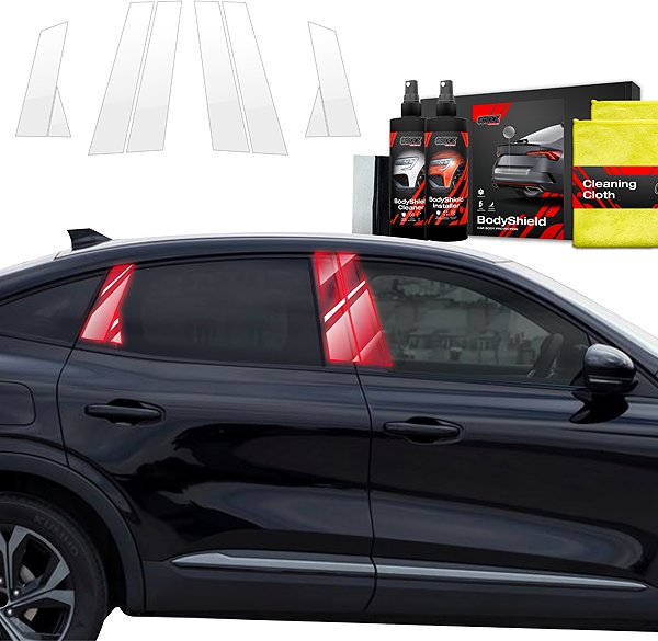 Side pillar cover GRIZZ Door pillar protection film for Renault Arkana, 2022- , Facelift .