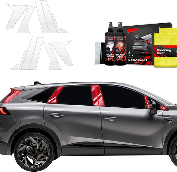 Side pillar cover GRIZZ Protective film for door pillars for Renault Symbioz, 2024- , .