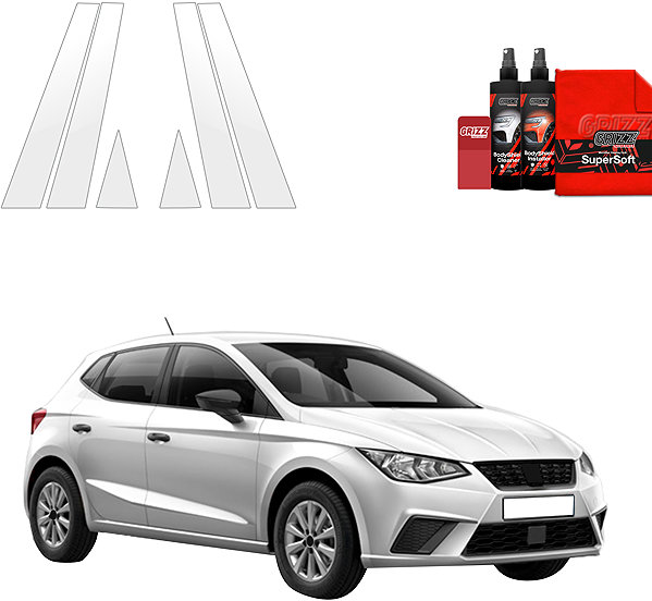 Side pillar cover GRIZZ Door pillar protector for Seat Ibiza V, 2021- , Facelift .