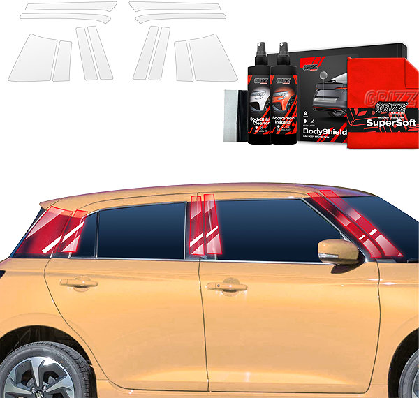 Side pillar cover GRIZZ Door pillar protection film for Suzuki Swift, 2024- , .