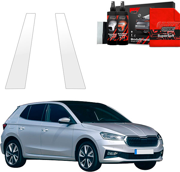 Side pillar cover GRIZZ Protective film for door pillars for Škoda Fabia IV, 2021- , .