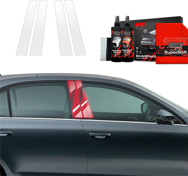 Side pillar cover GRIZZ Protective film for door pillars for Škoda Octavia III, 2017-2020 .
