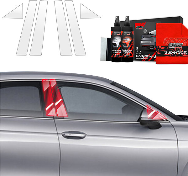 Side pillar cover GRIZZ Protective film for door pillars for Škoda Superb IV, 2024- , Liftback .