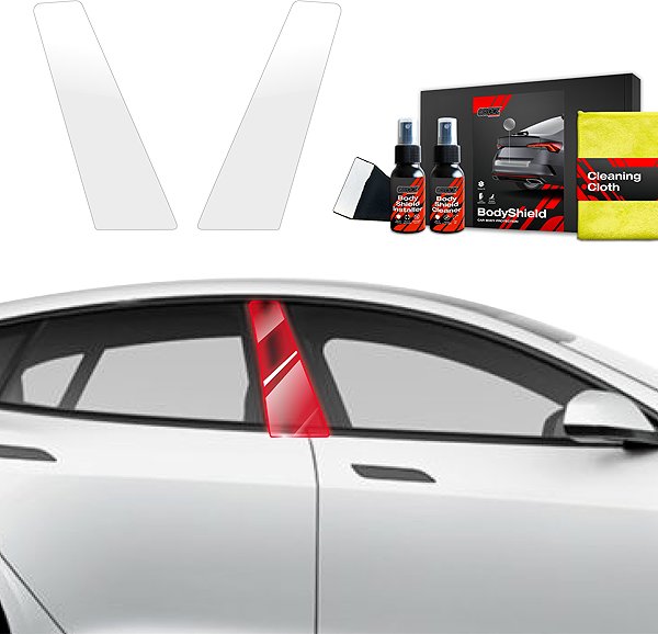 GRIZZ Door pillar cover Door pillar protector for Tesla Model S, 2023- , .