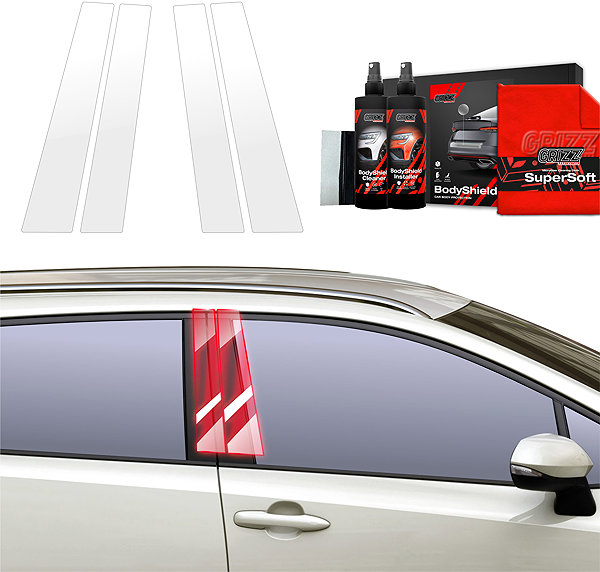 Side pillar cover GRIZZ Door pillar protector for Toyota Corolla XII, 2023- , Combi, Facelift .