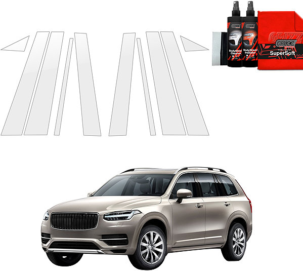 Side pillar cover GRIZZ Door pillar protection film for Volvo XC90 II, 2015-2020 .