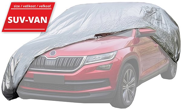 Autótakaró ponyva COMPASS FULL SUV-VAN védőponyva, 515x195x142cm, SILVER RAIN ...