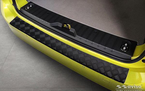 Csomagtartó védőléc AVISA hátsó lökhárító védő, rozsdamentes, VW ID. Buzz, 2022, matt fekete ...