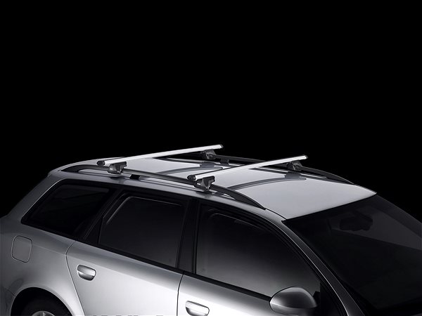 Střešní nosiče THULE Střešní nosiče pro vůz MITSUBISHI, Chariot , 3-dr MPV, r.v. 1992->1996, s podélnými nosiči ...