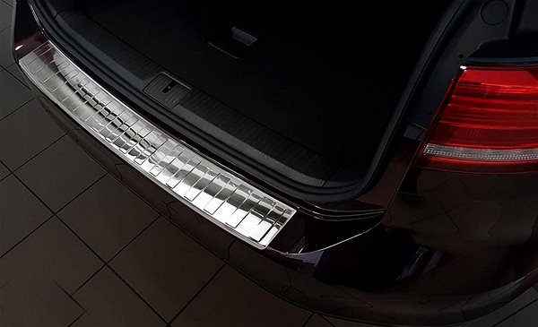 Ochranná lišta hrany kufra AVISA Kryt prahu zadných dverí VW Passat B8 leštený ...