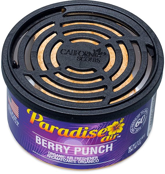 Vôňa do auta Paradise Air Organic Air Freshener, vôňa Berry Punch ...