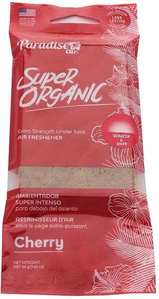 Autóillatosító Paradise Air Super Organic Air Freshener, Cherry illat ...
