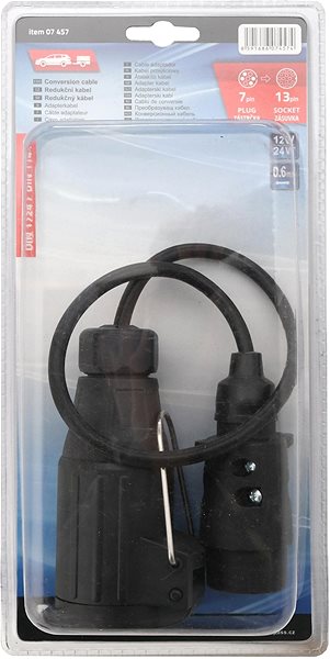 Redukce COMPASS Kabel redukční 0,6m 7pólů zástrčka  - 13pólů zásuvka Obal/krabička