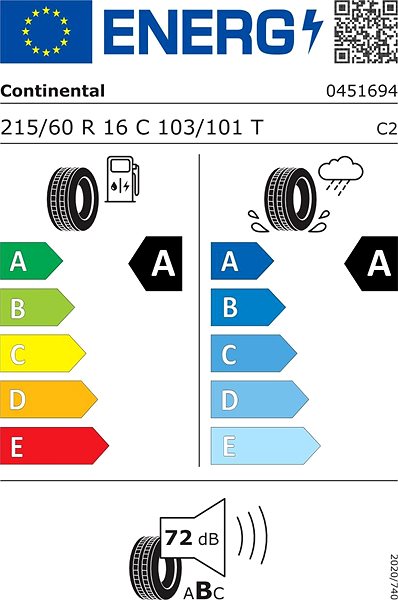 Letní pneumatika Continental VanContact Eco 215/60 R16 103 T C ...