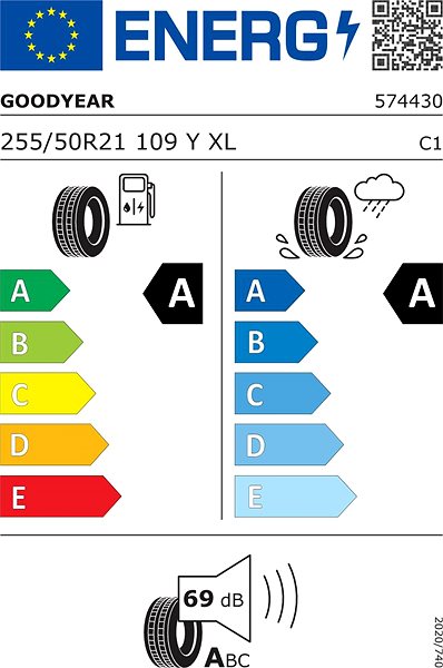 Letní pneu Goodyear Efficientgrip Performance 2 255/50 R21 109 Y zesílená ...