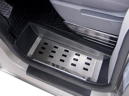 Prahové lišty na auto Alu-Frost Kryty prahov – nerez, predné RENAULT MASTER II ...