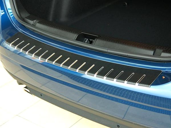 Ochranná lišta hrany kufru Alu-Frost Kryt prahu pátých dveří - nerez+karbon Honda CR-V V ...
