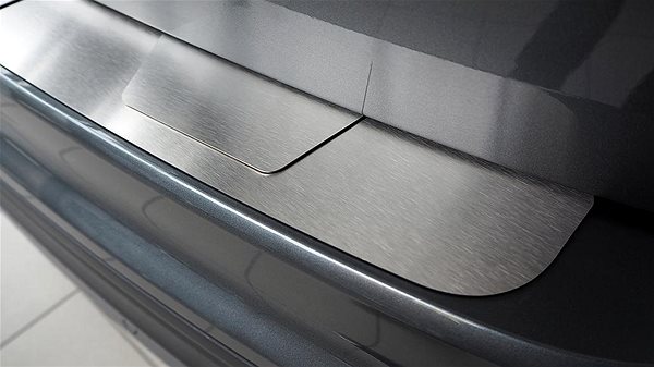 Ochranná lišta hrany kufru Alu-Frost Nerezový kryt prahu zadních dveří VW T4 Multivan / T4 Caravelle ...