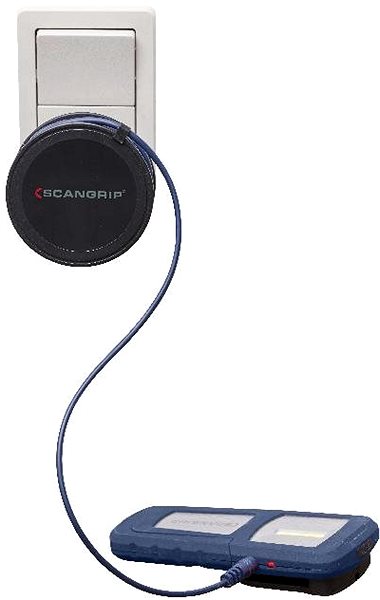 SCANGRIP LIGHTNING CHARGER - SCANGRIP universal charger with USB/Mini DC connectors, 1.8 m cable.
