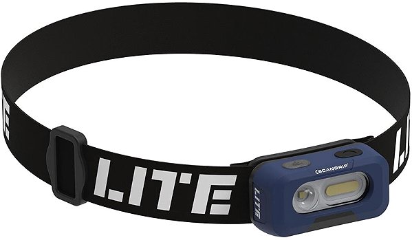 LED svítilna SCANGRIP Head Lite - nabíjecí COB LED čelové světlo s funkcí 2 v 1, až 150 lumenů Boční pohled