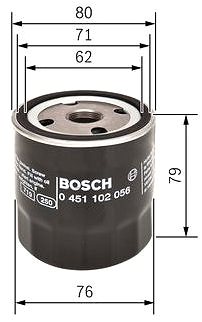 Olejový filtr BOSCH Olejový filtr 0 451 102 056 ...