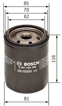 Olajszűrő BOSCH 0 451 103 109 ...