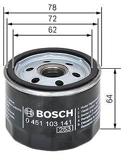 Olajszűrő BOSCH 0 451 103 141 ...