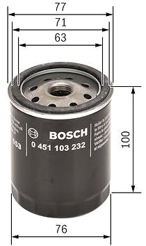 Olejový filtr BOSCH Olejový filtr 0 451 103 232 ...