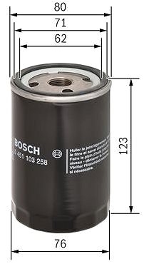 Olajszűrő BOSCH 0 451 103 258 ...