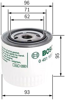 Olajszűrő BOSCH 0 451 103 260 ...
