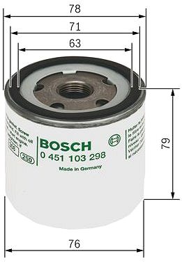 Olajszűrő BOSCH 0 451 103 298 ...