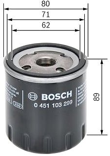 Olajszűrő BOSCH 0 451 103 299 ...
